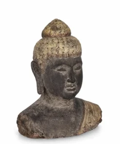 Bizzotto Oggettistica>DECORAZIONE BUDDHA TESTA GRIGI ORO H45