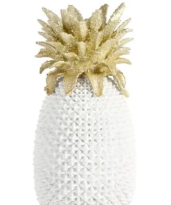 Bizzotto Oggettistica>DECORAZIONE ANANAS SURABAYA BIANCO H49,5