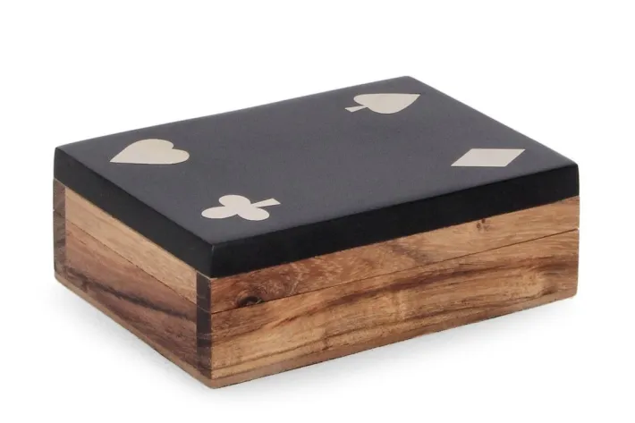 Bizzotto Oggettistica>DECORAZIONE CARTE FORTUNE NERO 11,3X8,3
