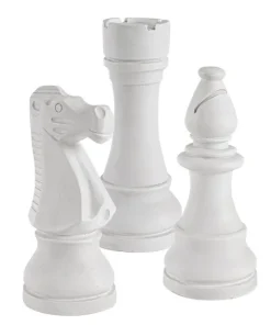 Bizzotto Oggettistica>DECORAZIONE CHESS 3FIGURE BIANCO ASS3