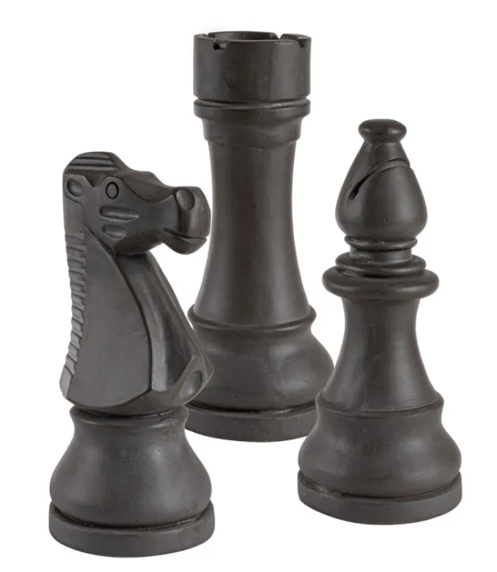 Bizzotto Oggettistica>DECORAZIONE CHESS 3FIGURE ANTRACITE ASS3