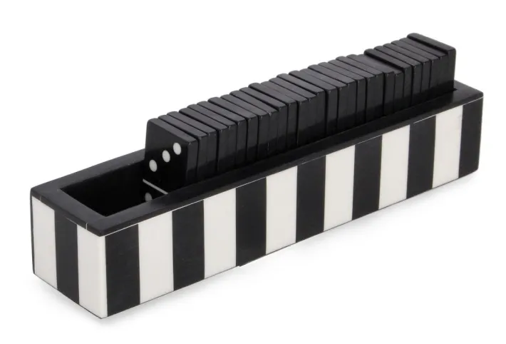 Bizzotto Oggettistica>DECORAZIONE DOMINO FORTUNE NERO 20,5X4,5