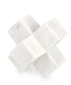 Bizzotto Oggettistica>DECORAZIONE KANDY CROCE MARMO BIANCO