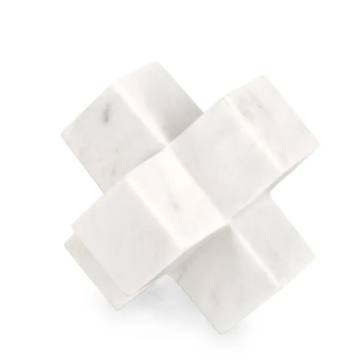 Bizzotto Oggettistica>DECORAZIONE KANDY CROCE MARMO BIANCO