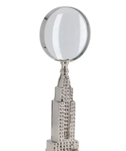 Bizzotto Oggettistica>DECORAZIONE LENTE ADVENTURE ARGENTO H24