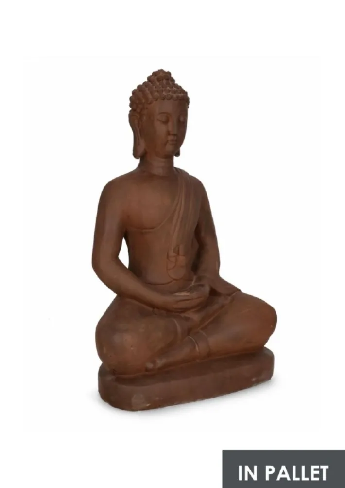 Bizzotto Oggettistica>DECORAZIONE MEILI BUDDHA SEDUT RUSTY H75