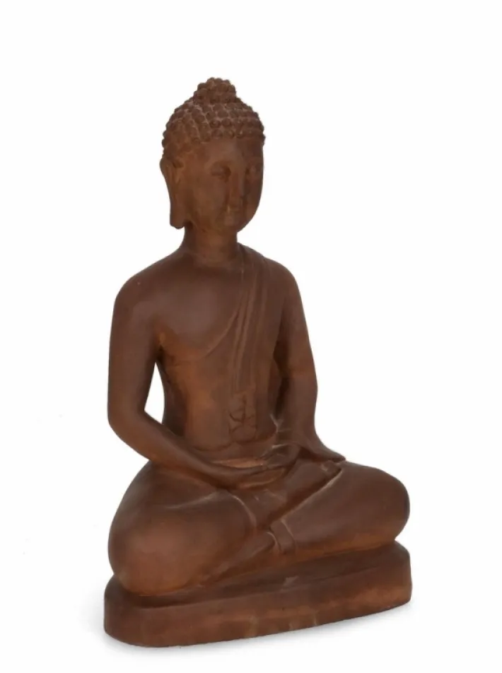 Bizzotto Oggettistica>DECORAZIONE MEILI BUDDHA SEDUT RUSTY H49