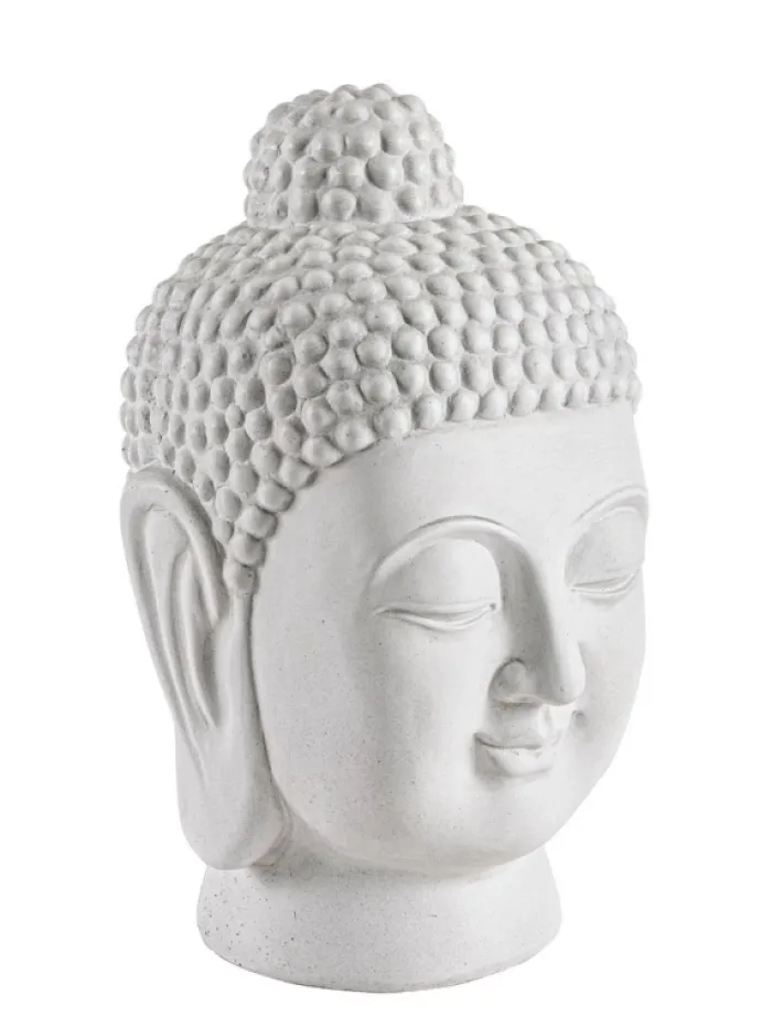 Bizzotto Oggettistica>DECORAZIONE PATTAYA TESTA BUDDHA BIANCO