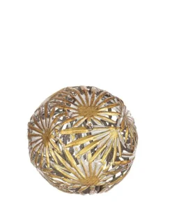 Bizzotto Oggettistica>DECORAZIONE SFERICA MIRLEFT FOGLIA D12,5
