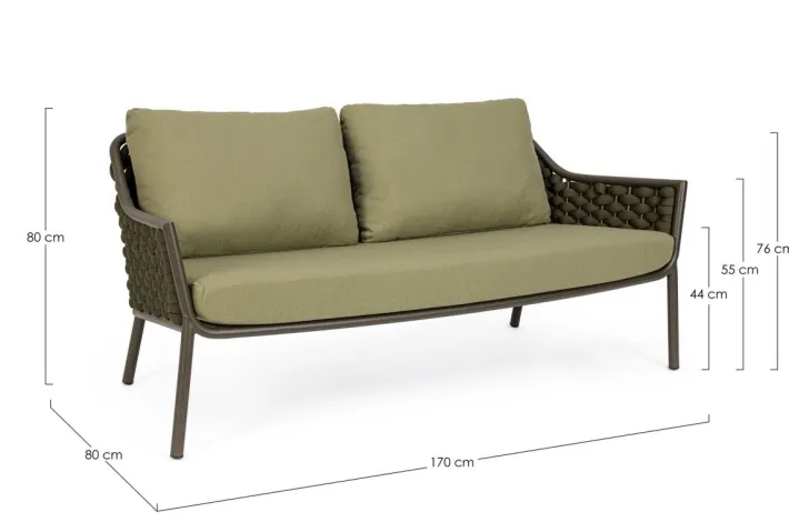 Bizzotto Divani>DIVANO 2 POSTI OLIV QS24 - EVERLY