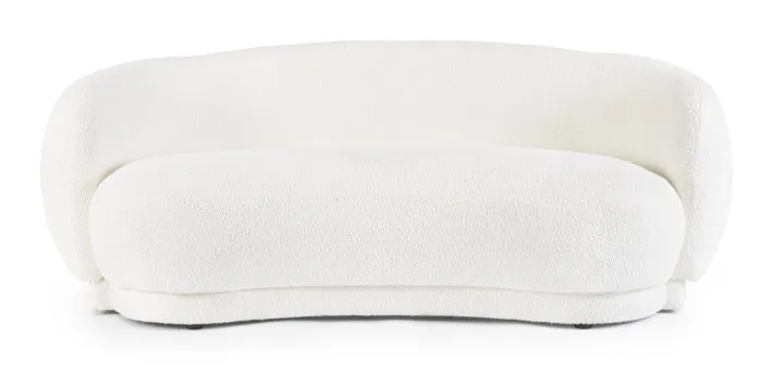 Bizzotto Divani>DIVANO EFFETTO BOUCLE' BIANCO - TECLA