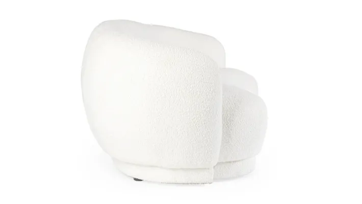 Bizzotto Divani>DIVANO EFFETTO BOUCLE' BIANCO - TECLA