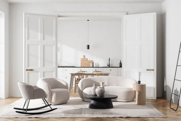 Bizzotto Divani>DIVANO EFFETTO BOUCLE' NATURALE - TECLA