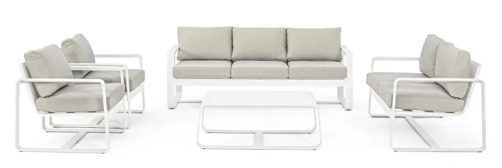 Bizzotto Divani>DIVANO IN ALLUMINIO BIANCO YK11 - MERRIGAN