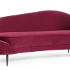 Bizzotto Divani>DIVANO IN VELLUTO COLOR WINE - SERAPHIN