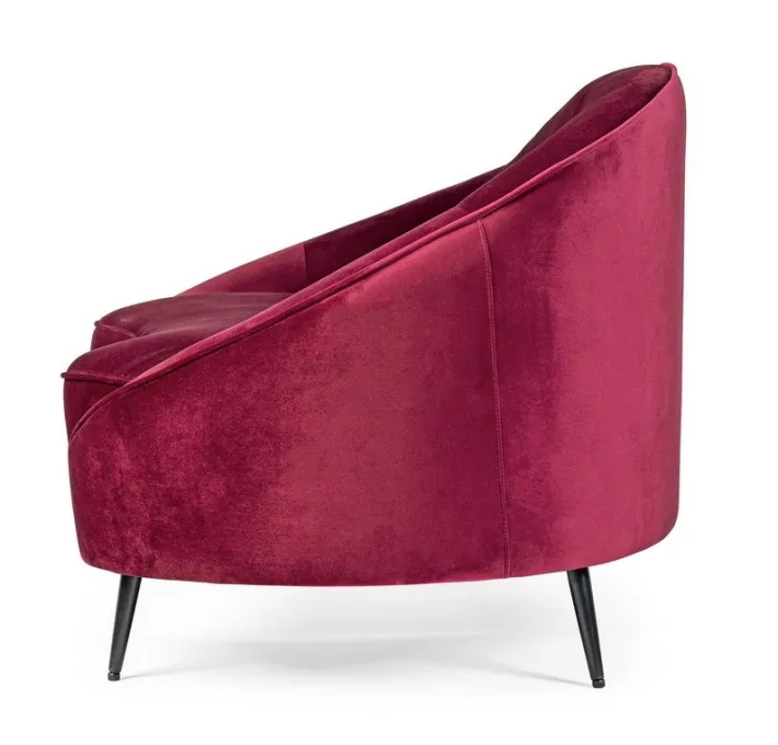 Bizzotto Divani>DIVANO IN VELLUTO COLOR WINE - SERAPHIN