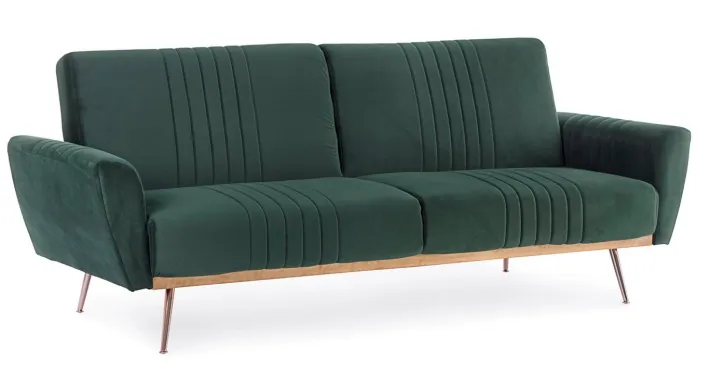 Bizzotto Divani Letto>DIVANO LETTO IN VELLUTO VERDE SCURO - JOHNNY