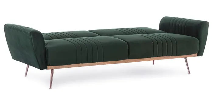 Bizzotto Divani Letto>DIVANO LETTO IN VELLUTO VERDE SCURO - JOHNNY