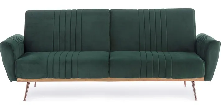 Bizzotto Divani Letto>DIVANO LETTO IN VELLUTO VERDE SCURO - JOHNNY
