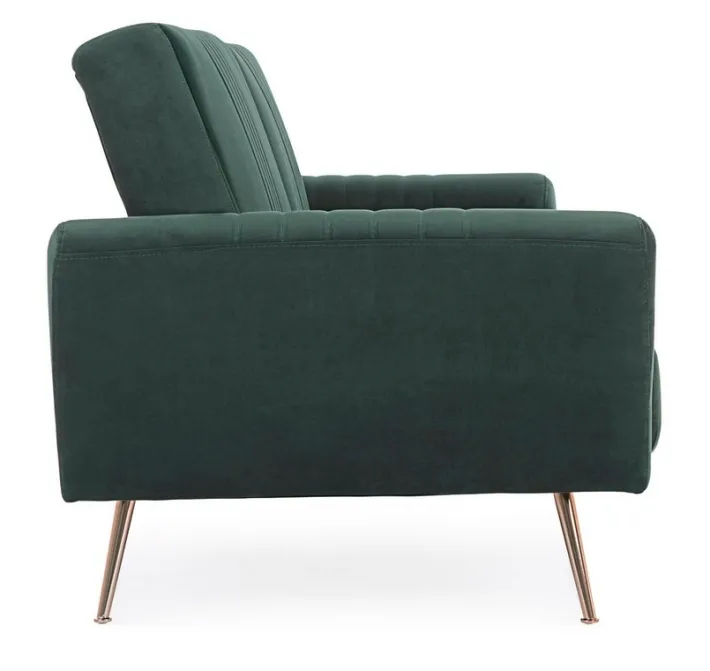 Bizzotto Divani Letto>DIVANO LETTO IN VELLUTO VERDE SCURO - JOHNNY