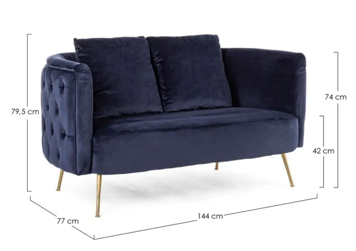 Bizzotto Divani>DIVANO SFODERABILE BLU - TENBURY