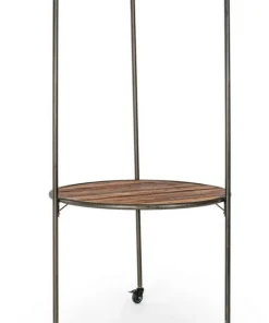 Bizzotto Carrelli Ed Espositori>ESPOSITORE IN LEGNO CON RUOTE