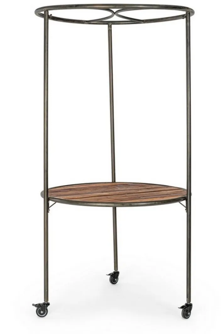Bizzotto Carrelli Ed Espositori>ESPOSITORE IN LEGNO CON RUOTE