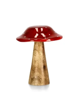 Bizzotto Oggettistica>FUNGO JASPER STAND ROSSO-NAT H15