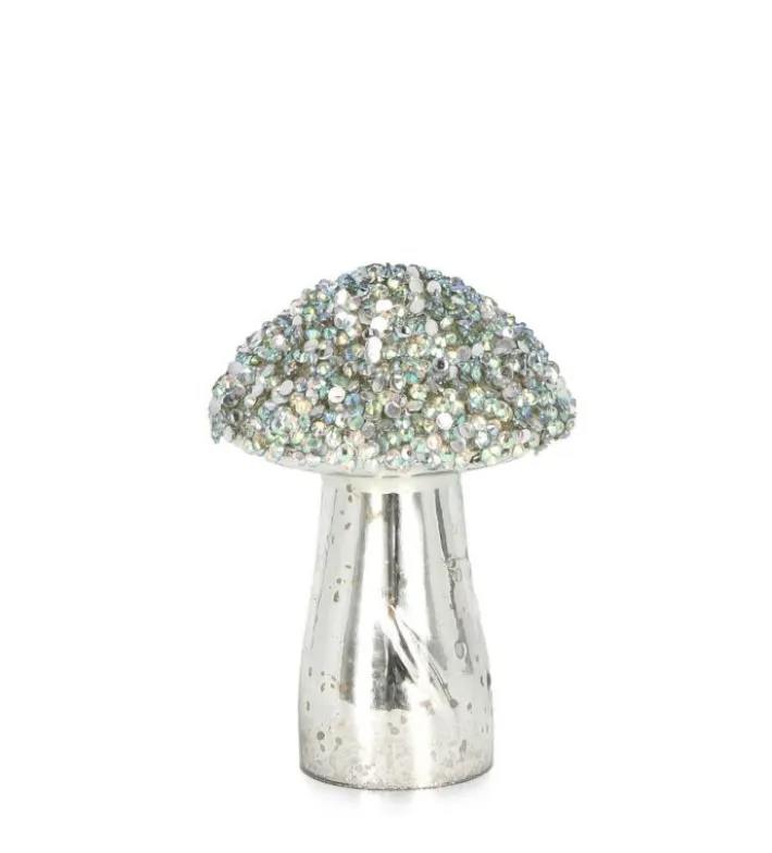 Bizzotto Oggettistica>FUNGO VT BRILLANT STAND ARGENTO H10