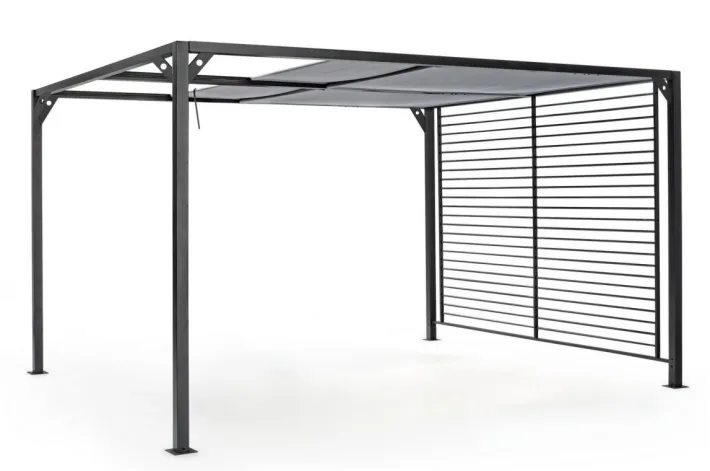 Bizzotto Pergole E Gazebo>GAZEBO IN ALLUMINIO 3X3.6 ANTRACITE LH32 - NOAH