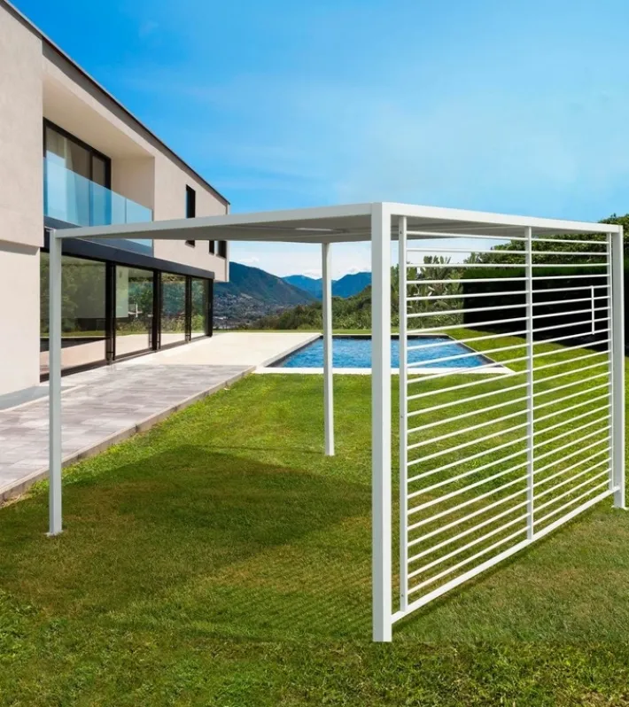 Bizzotto Pergole E Gazebo>GAZEBO IN ALLUMINIO 3X3.6 BIANCO LH30 - NOAH