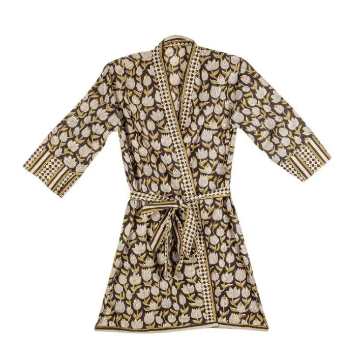 Bizzotto Accessori In Tessuto>KIMONO CALAIS NERO C-TULIPANO-ROMBO
