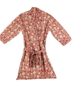 Bizzotto Accessori In Tessuto>KIMONO LORIENT ROSSO C-FOGLIA-FIORE GRAN