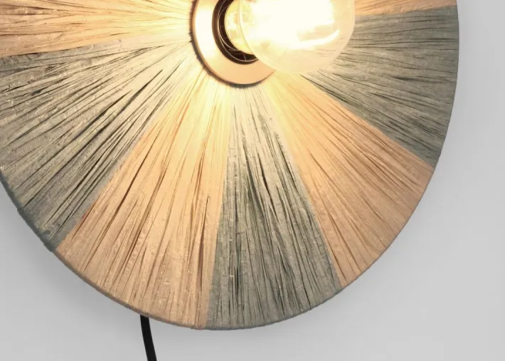 Bizzotto Lampade Da Parete>LAMPADA APPLIQUE KANDA NATURAL AZZUR D33