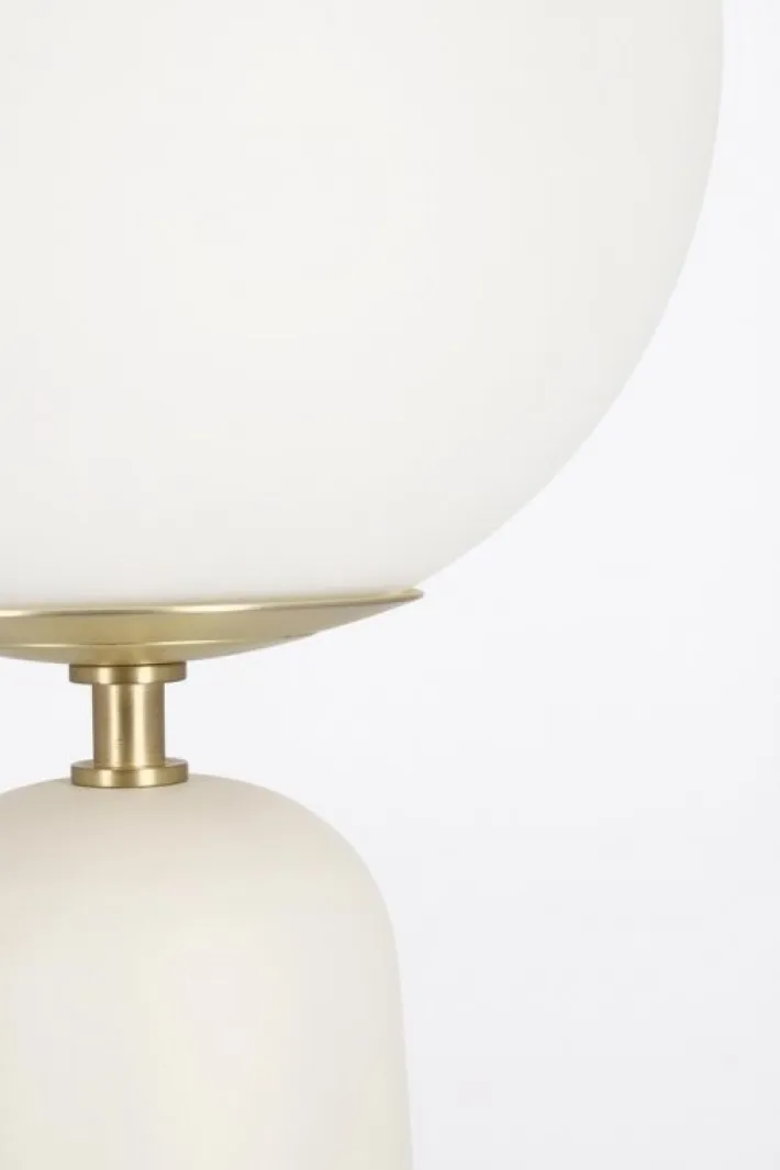 Bizzotto Lampade Da Tavolo>LAMPADA TAV. DELPHINE TONDO BIANCO H51