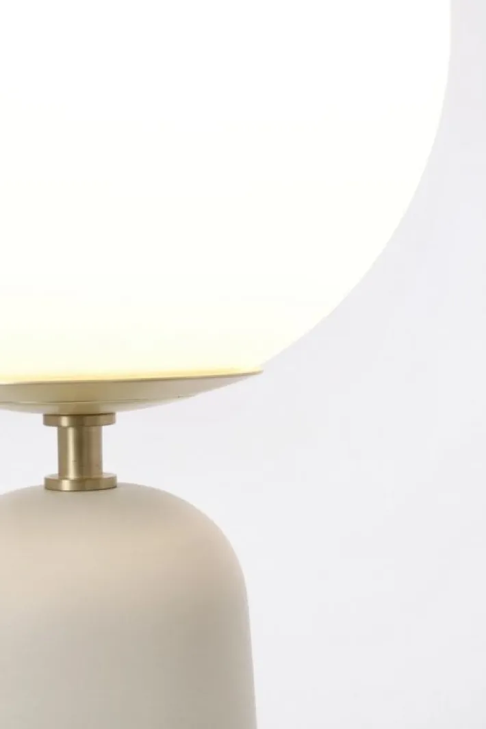Bizzotto Lampade Da Tavolo>LAMPADA TAV. DELPHINE TONDO BIANCO H51