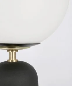 Bizzotto Lampade Da Tavolo>LAMPADA TAV. DELPHINE TONDO NERO H51