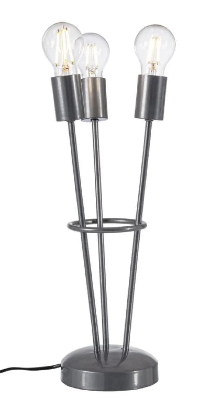 Bizzotto Lampade Da Tavolo>LAMPADA TAV. FIACCOLA 3LUCI ARGENTO H45