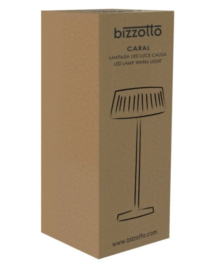 Bizzotto Illuminazione>LAMPADA TAV. LED CARAL BIANCO H36,5