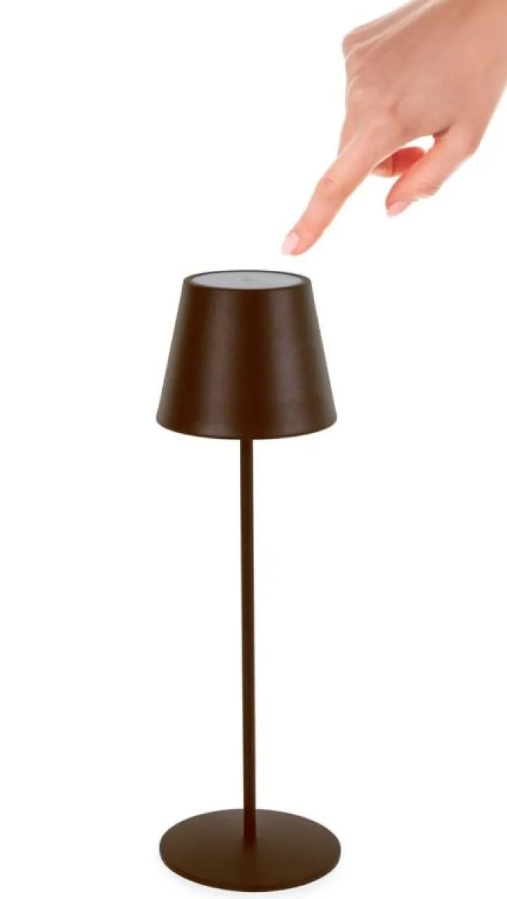 Bizzotto Illuminazione>LAMPADA TAV. LED ETNA MARRONE H38