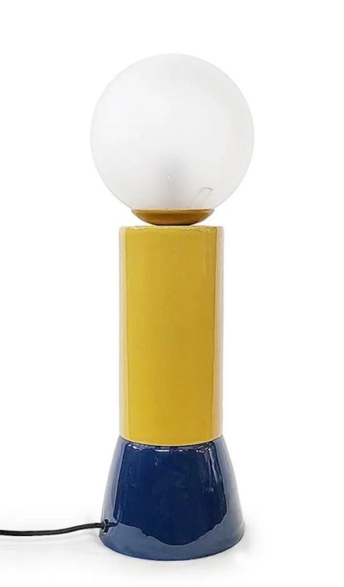Bizzotto Lampade Da Tavolo>LAMPADA TAV. MALTON SENAPE BLU H47