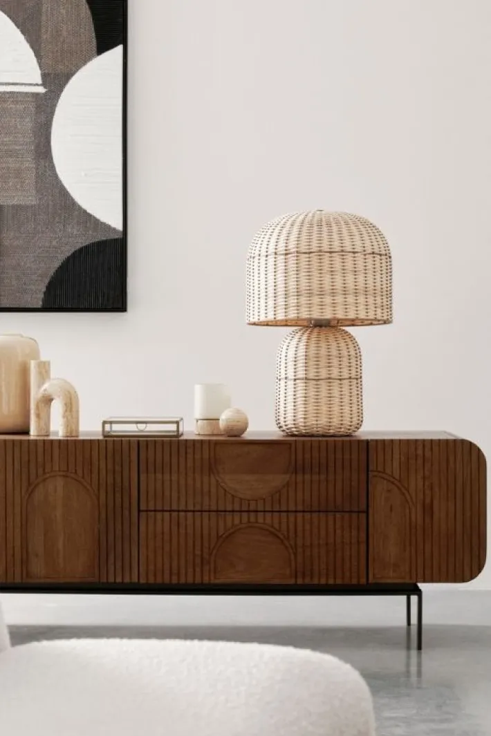 Bizzotto Lampade Da Tavolo>LAMPADA TAV. SIKKIM RATTAN H61