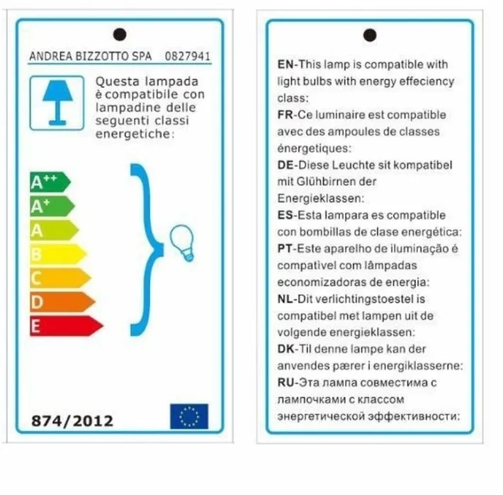 Bizzotto Lampadari>LAMPADARIO ALTEK CIL BIANCO D28.5