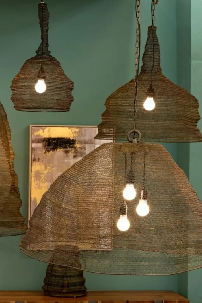 Bizzotto Lampadari>LAMPADARIO AMISH FLAT BRASS