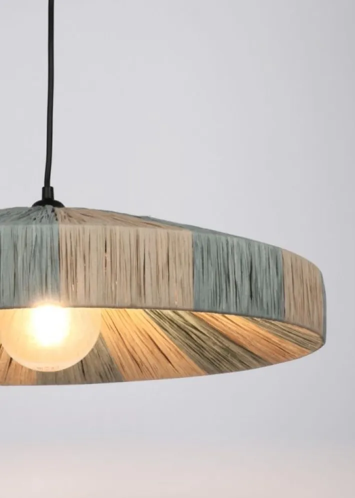 Bizzotto Lampadari>LAMPADARIO KANDA NATURALE AZZURRO D50