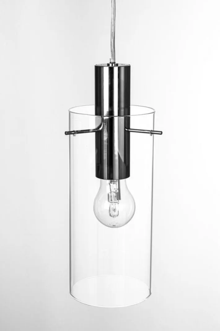 Bizzotto Lampadari>LAMPADARIO 1LUCE AGLOW TRASP-ARGENTO