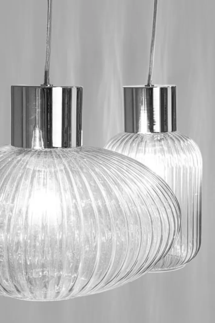 Bizzotto Lampadari>LAMPADARIO 3LUCI SHOWY RETT TRASP-ARG