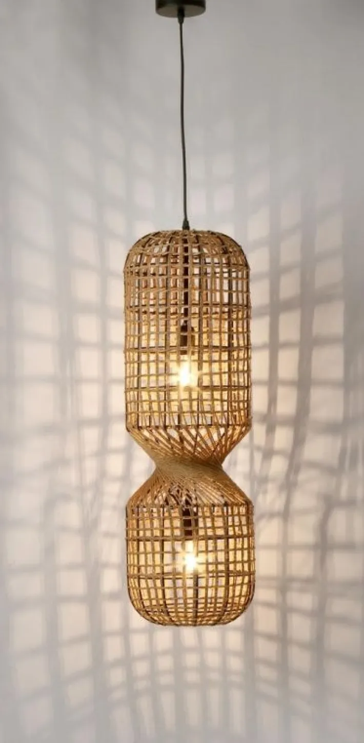 Bizzotto Lampadari>LAMPADARIO MALABO NATURALE H77,5