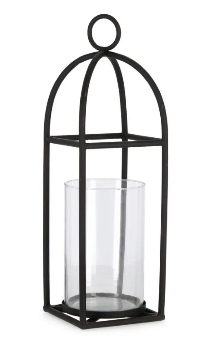 Bizzotto Lanterne>LANTERNA SIWAN 1M NERO TRASP H48