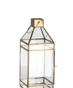 Bizzotto Lanterne>LANTERNA SIWAN 1M OTTONE TRASP H42